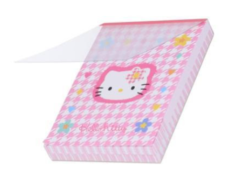 SANRIO ORIGINAL HELLO KITTY MINI NOTEPAD HOUNDSTOOTH 50TH ANNIVERSARY1995