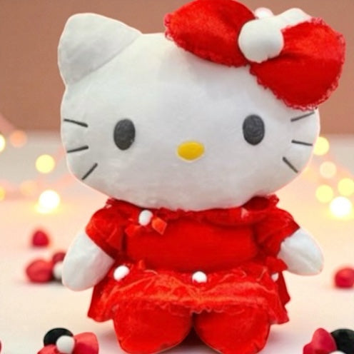 hello kitty christmas dress 8in Plush Long backless dress Light Blue Chiffon A-line Be the talk of Size:5Y-6Y