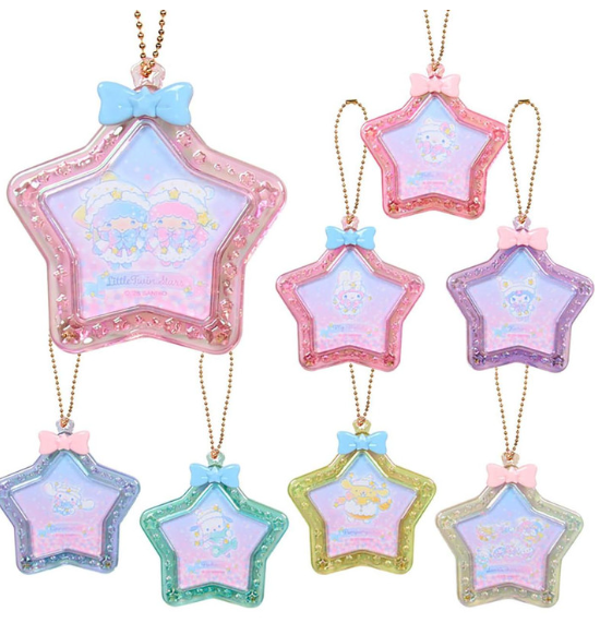SANRIO ORIGINAL CHARACTERS MINI PHOTO FRAME KEYCHAIN BLIND BOX SPARKLING WINTER