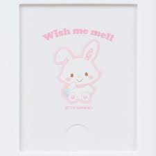 SANRIO JAPAN ORIGINAL WISH ME LANYARD WITH KEYCHAIN PHOTO FRAME