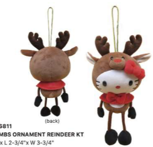 SANRIO HELLO KITTY SWING LIMBS ORNAMENT REINDEER