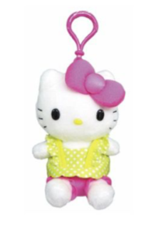 SANRIO HELLO KITTY MASCOT CLIP ON PINK LEMON
