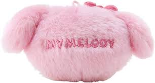 SANRIO JAPAN ORIGINAL MY MELODY HEART CASE MASCOT HOLDER CLEAR AND PLUMP 3D