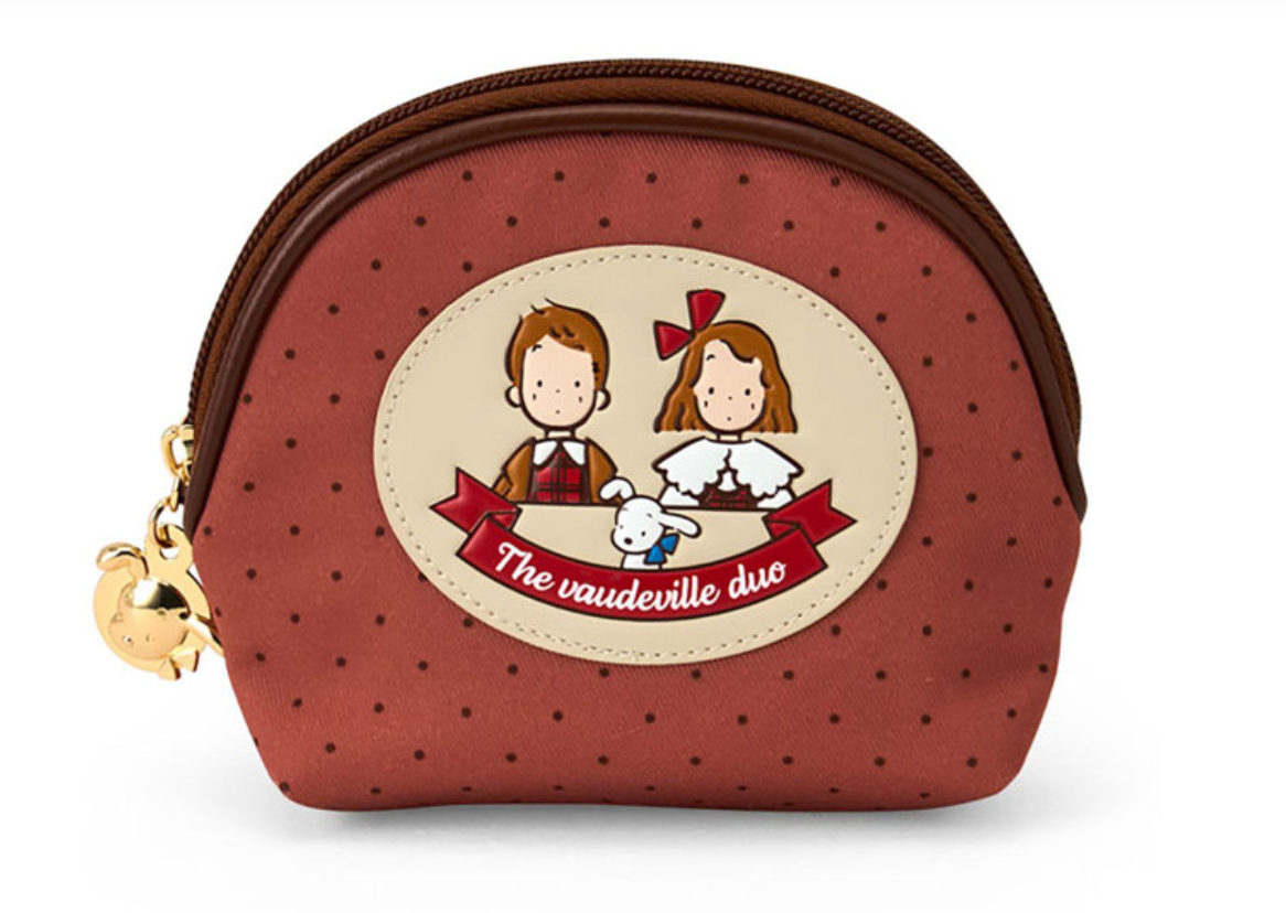 SANRIO ORIGINAL THE VAUDEVILLE DUO ROUND COSMETIC POUCH (COUPLE LOOKBOOK)
