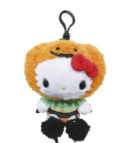 SANRIO HELLO KITTY PUMPKIN HALLOWEEN MASCOT CLIP CHARM / PLUSH 2024