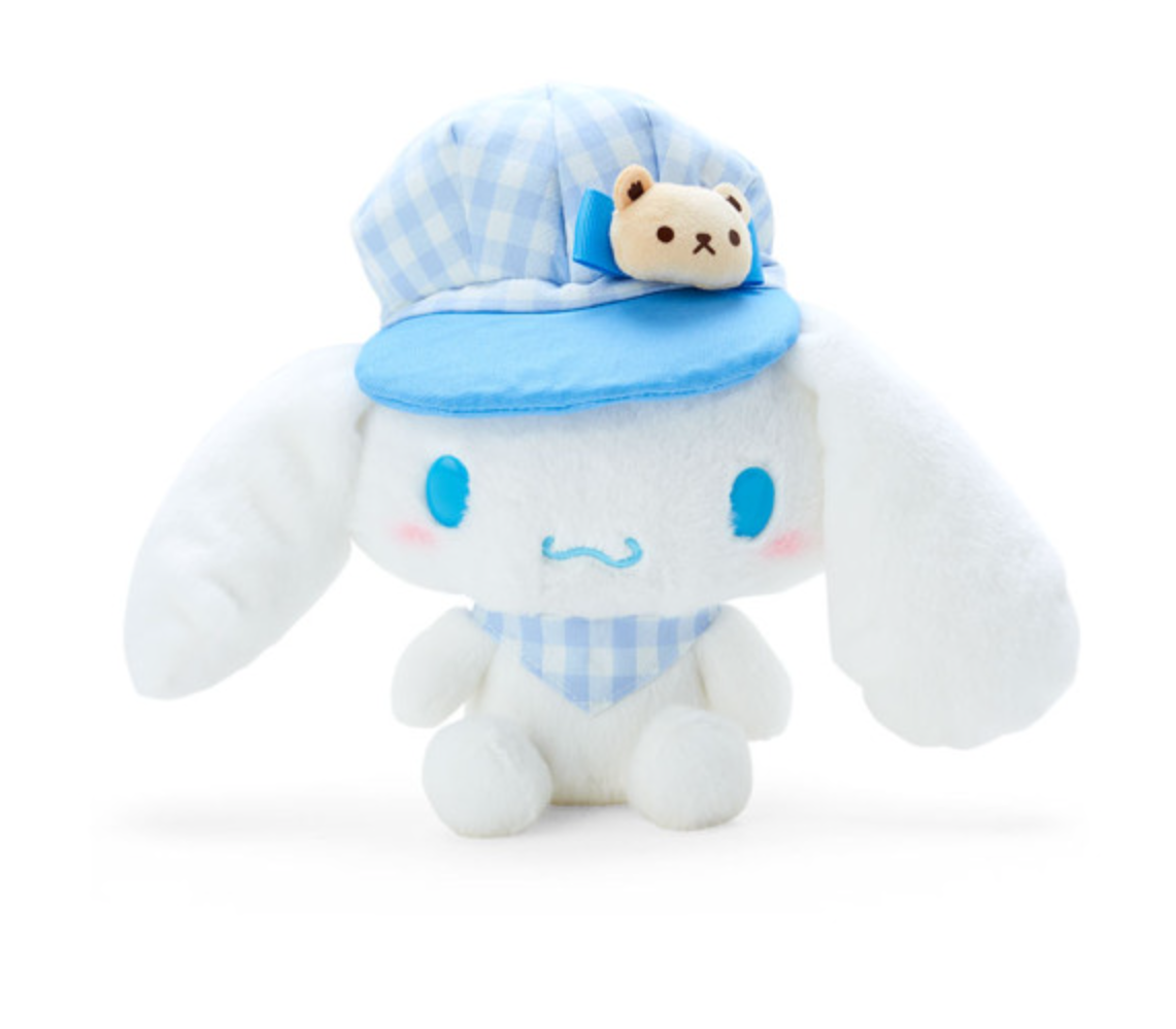 CINNAMOROLL GINGHAM CAP PLUSH SMALL