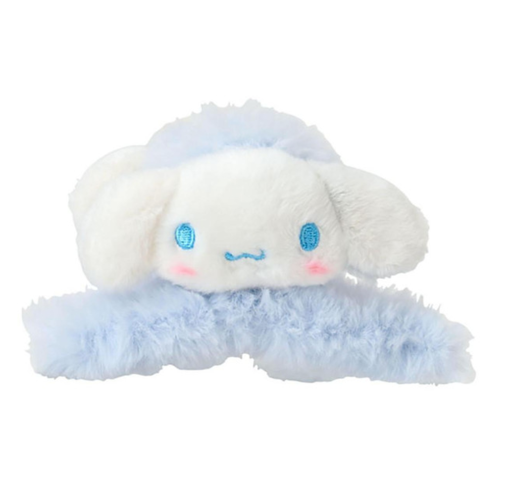 SANRIO ORIGINAL CINNAMOROLL MASCOT HAIR CLAW CLIP FLUFFY FACE