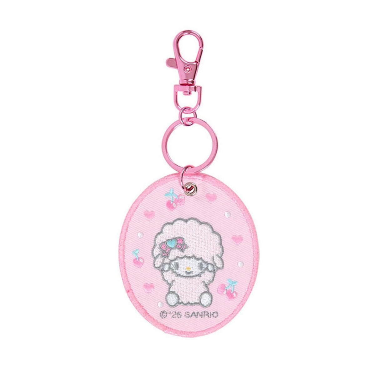 SANRIO MY SWEET PIANO EMBROIDERED PATCH KEYCHAIN