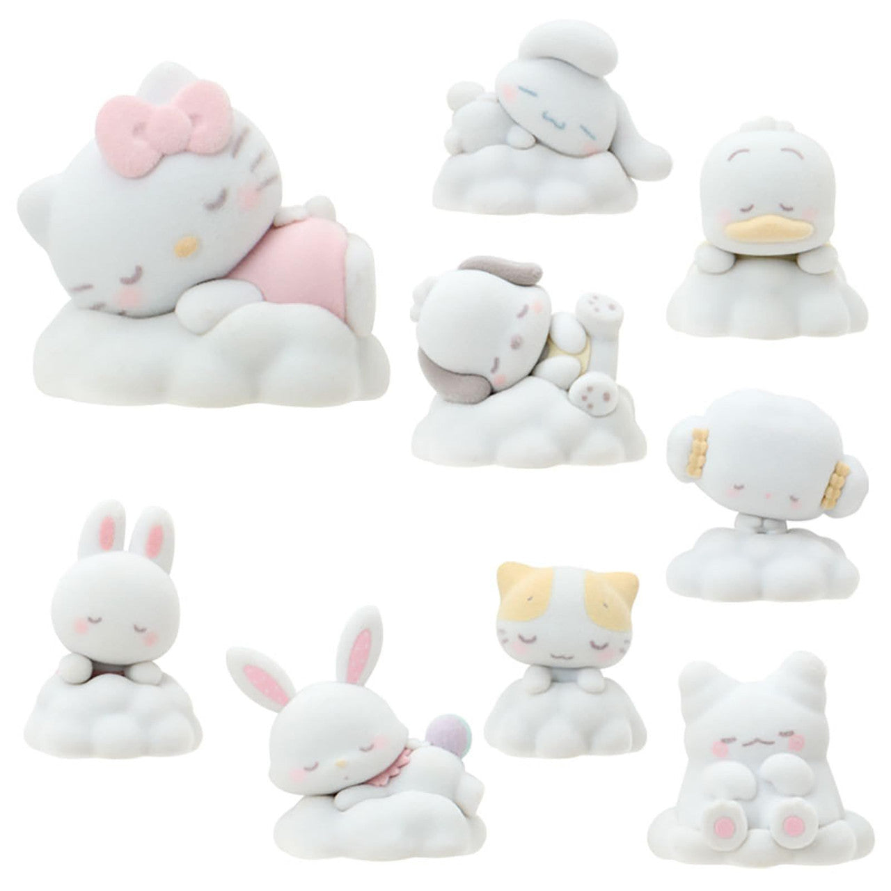 SANRIO ORIGINAL CHARACTERS SECRET MASCOT SLEEPING ON WHITE FLUFFY CLOUD