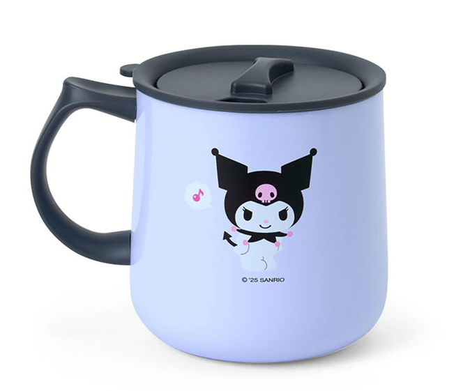 SANRIO ORIGINAL KUROMI STAINLESS STEEL MUG WITH LID