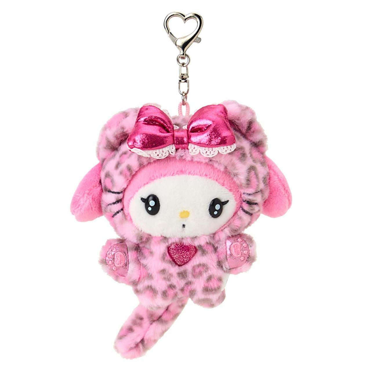 SANRIO ORIGINAL MY MELODY MASCOT HOLDER LEOPARD GAL CAT PINK