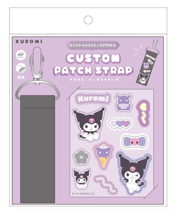 SANRIO ORIGINAL KUROMI CUSTOM PATCH STRAP