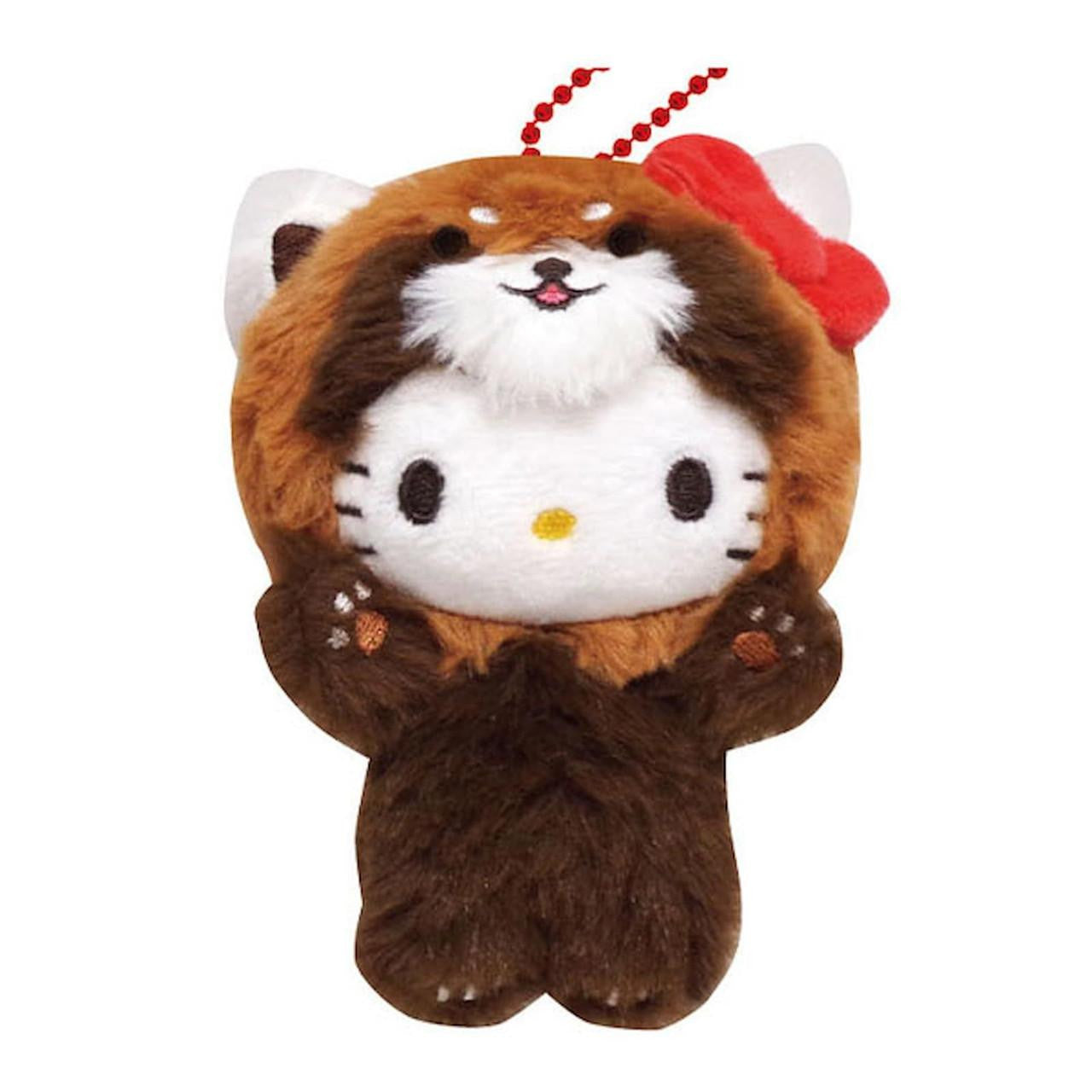 SANRIO ORIGINAL HELLO KITTY MASCOT HOLDER BANZAI SERIES RED PANDA