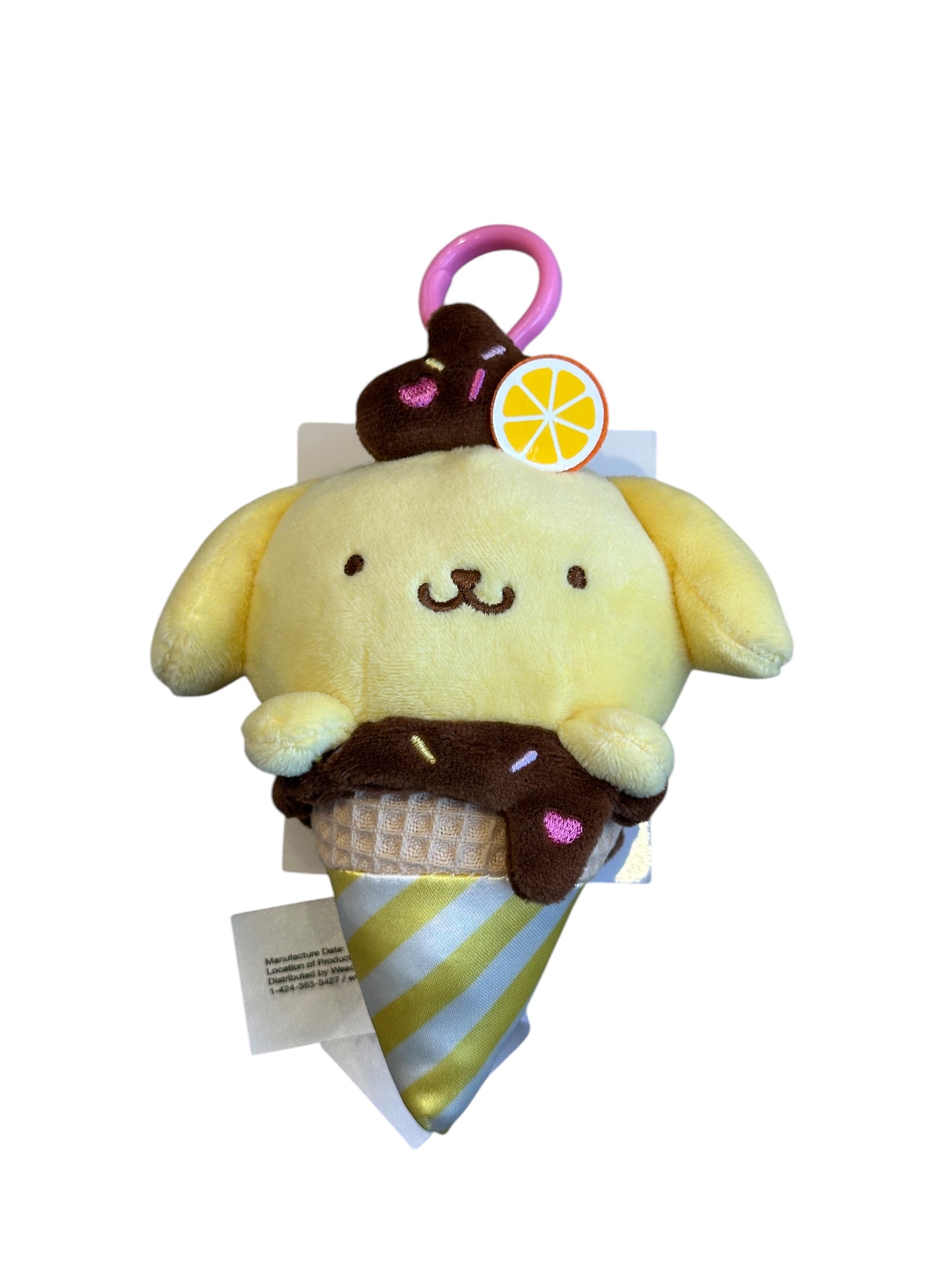 SANRIO POMPOMPURIN MASCOT CLIP ICE CREAM