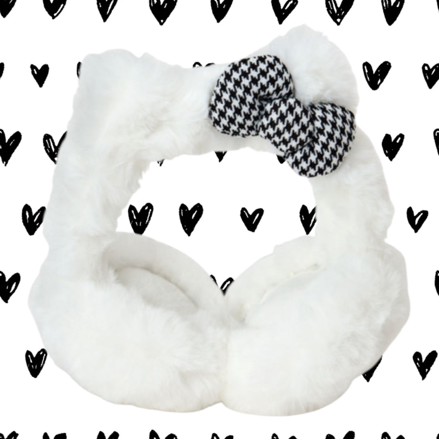 SANRIO ORIGINAL HELLO KITTY EARMUFFS HOUNDSTOOTH