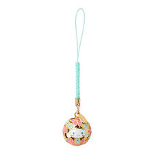 SANRIO ORIGINAL CINNAMOROLL SUZU NECK SAKURA BELL CHARM RED
