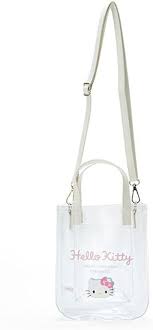 SANRIO JAPAN ORIGINAL HELLO KITTY CLEAR SHOULDER HANDBAG