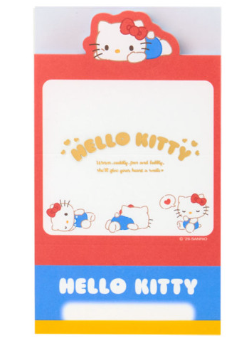 SANRIO ORIGINAL HELLO KITT HAND DELIVERY MEMO PAD