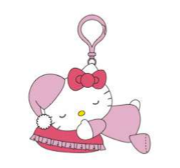 SANRIO HELLO KITTY MASCOT CLIP ON PAJAMA W/ PILLOW