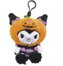 SANRIO KUROMI PUMPKIN HALLOWEEN MASCOT CLIP CHARM / PLUSH 2024