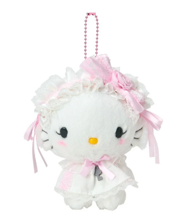 SANRIO ORIGINAL CHARMMY KITTY MASCOT HOLDER WHITE FRILL