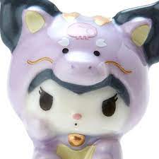 SANRIO JAPAN ORIGINAL KUROMI LUCKY DRAGON PORCELAIN FIGURES