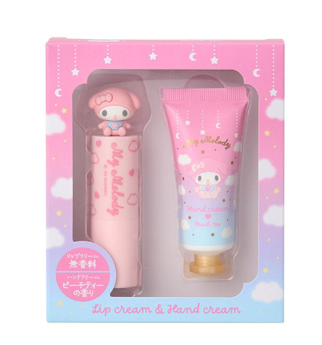 SANRIO ORIGINAL MY MELODY LIP BALM & HAND CREAM SET PEACH TEA SCENT
