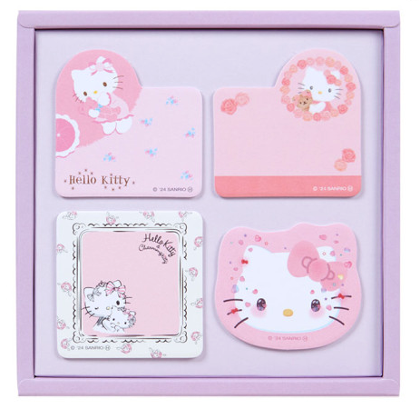 SANRIO ORIGINAL HELLO KITTY 50TH ANNIVERSARY BOXED STICKY NOTE D 2000