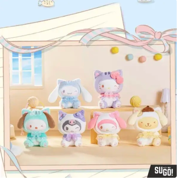 SANRIO TOP TOY PLAY WITH KITTENS PLUSH CHARM BLIND BOX
