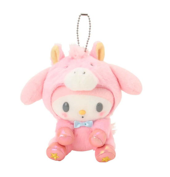 SANRIO ORIGINAL MY MELODY MASCOT HOLDER NEW YEAR ZODIAC YEAR OF HORSE LUCKY PINK