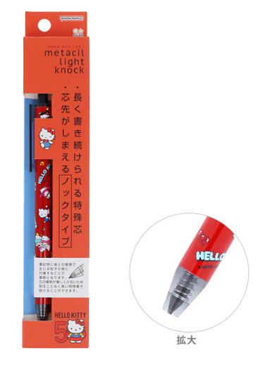 SANRIO ORIGINAL CHARACTERS HELLO KITTY 50TH ANNIVERSARY METACIL LIGHT KNOCK PENCIL