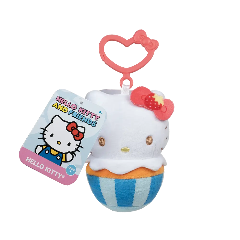 SANRIO HELLO KITTY AND FRIENDS 4" CLIP ON PLUSH