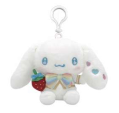 SANRIO CINNAMOROLL MASCOT CLIP ON STRAWBERRY RAINBOW