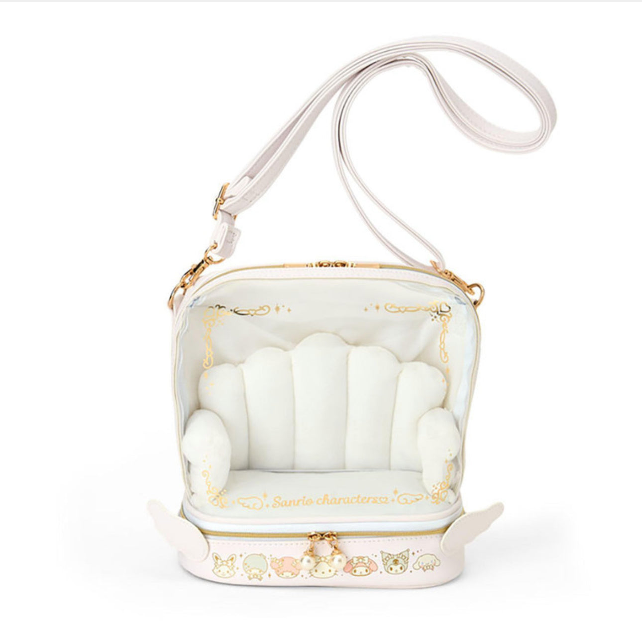 SANRIO ORIGINAL CHARACTERS PLUSH SHOULDER BAG ENJOY IDOL PURE WHITE ANGEL