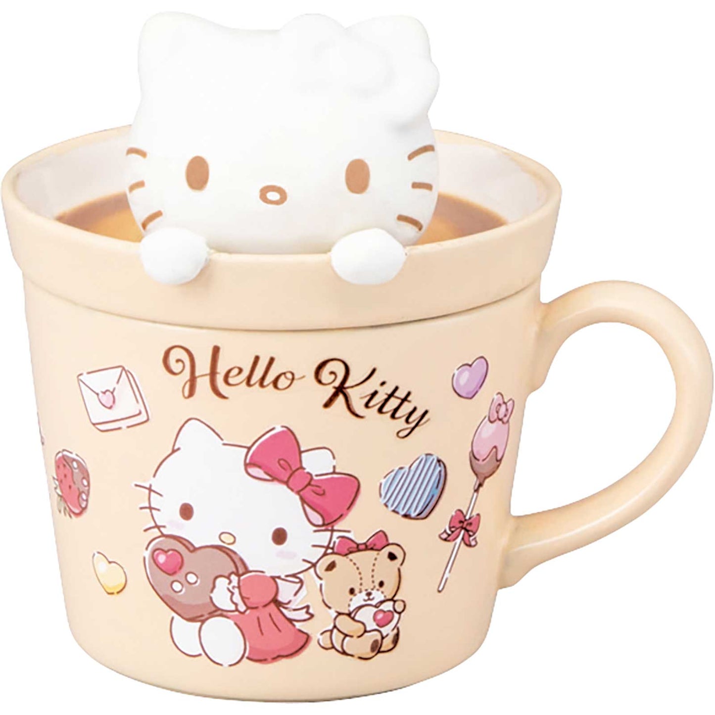 SANRIO HELLO KITTY MASCOT MUG CAFE LATTE ART