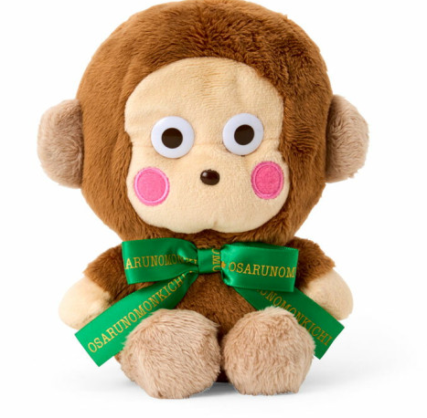 SANRIO ORIGINAL MONKICHI PLUSH TOY (GRAND PRIX 2ND EDITION LOGO RIBBON CHARACTER AWARD 2026)