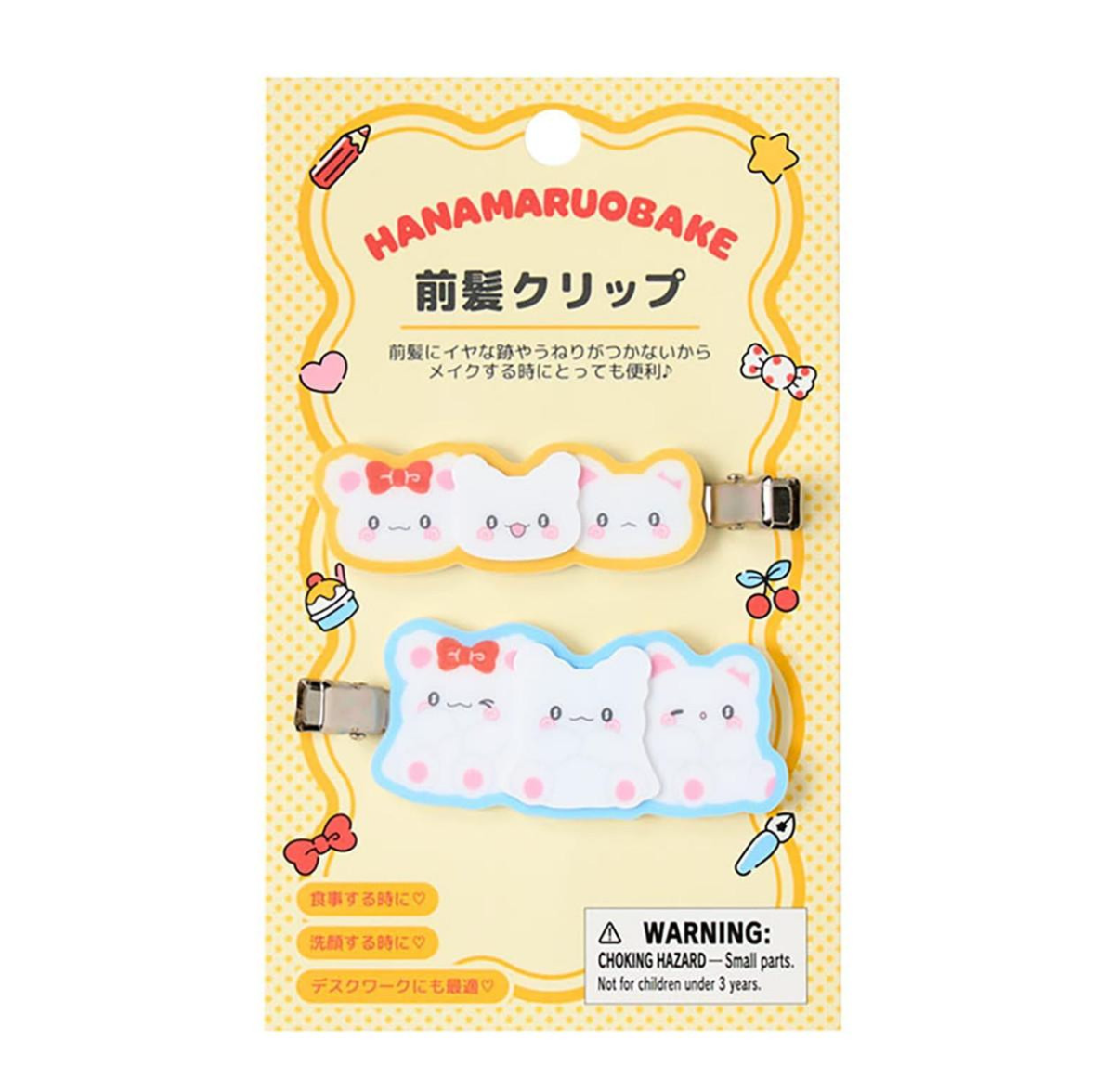 SANRIO ORIGINAL HANAMARUOBAKE BANGS CLIP SET TOGETHER WITH FRIENDS