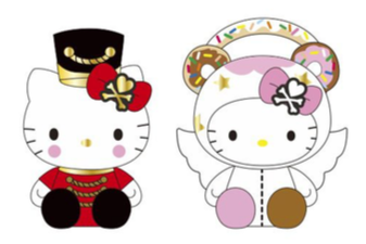 HELLO KITTY TOKIDOKI BEAN DOLL AST WINTER WONDERLAND PLUSH SET