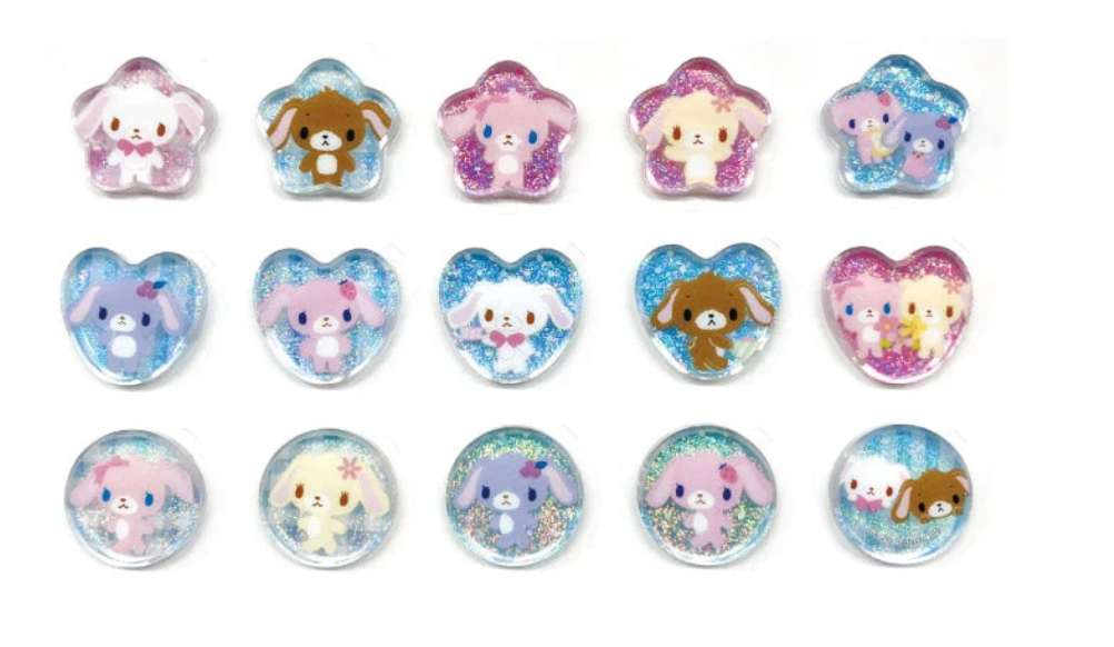 SANRIO ORIGINAL SUGARBUNNIES BLUE CRYSTAL SEAL STICKERS