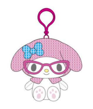 SANRIO MY MELODY MASCOT CLIP ON SPANGLE GLASSESS