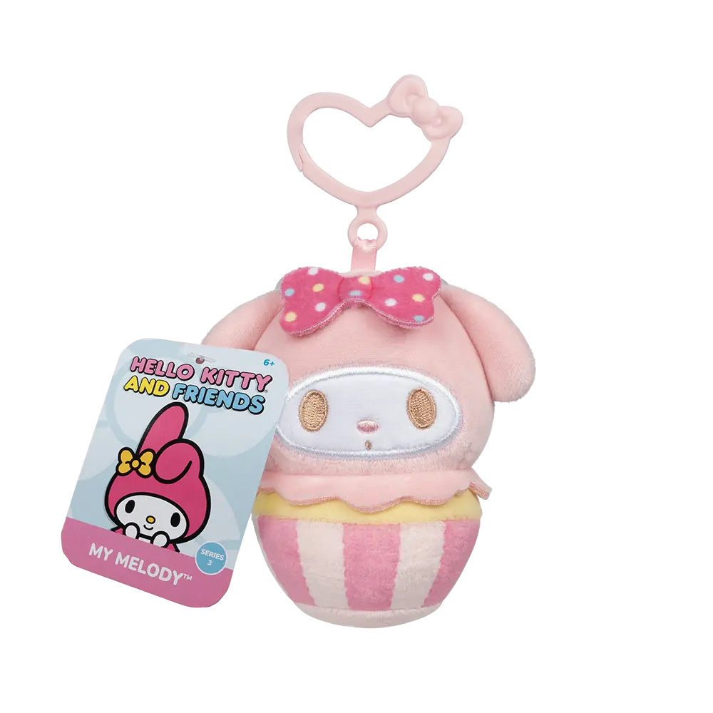 SANRIO HELLO KITTY AND FRIENDS 4" CLIP ON PLUSH