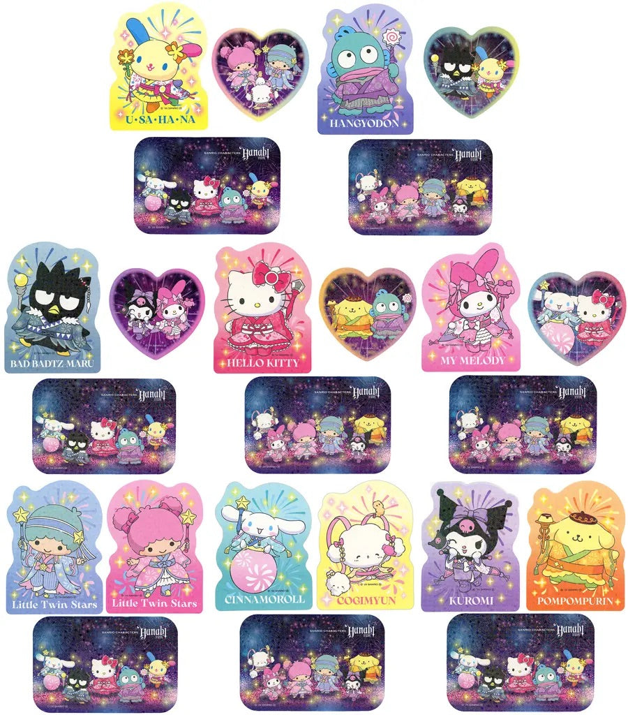 SANRIO 2024 HANABI KUJI STICKER SET MIX