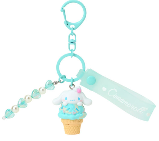 SANRIO ORIGINAL CINNAMOROLL DREAMY ICE CREAM MASCOT BAG CHARM KEYCHAIN