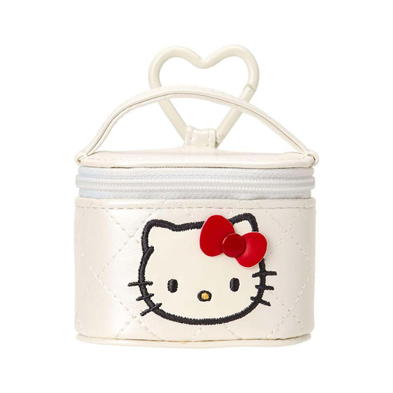 SANRIO ORIGINAL HELLO KITTY VANITY SHAPED MINI ACCESSORY CASE MINIATURE QUILT WHITE