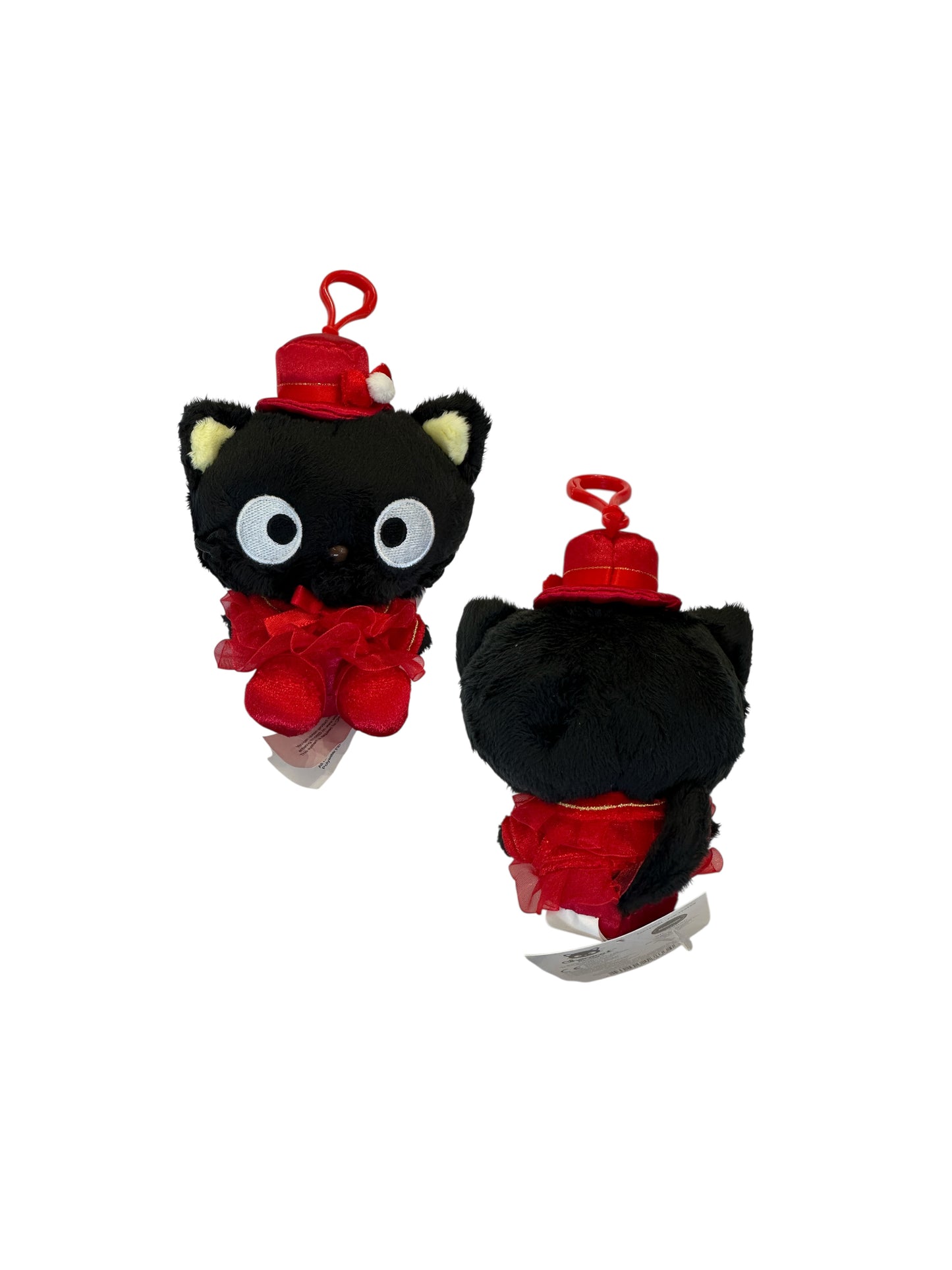 SANRIO CHOCOCAT CHRISTMAS DRESS CLIP ON MASCOT / PLUSH