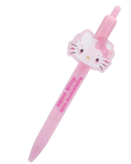 SANRIO ORIGINAL HELLO KITTY 50TH ANNIVERSARY MASCOT BALLPOINT PINK 2023