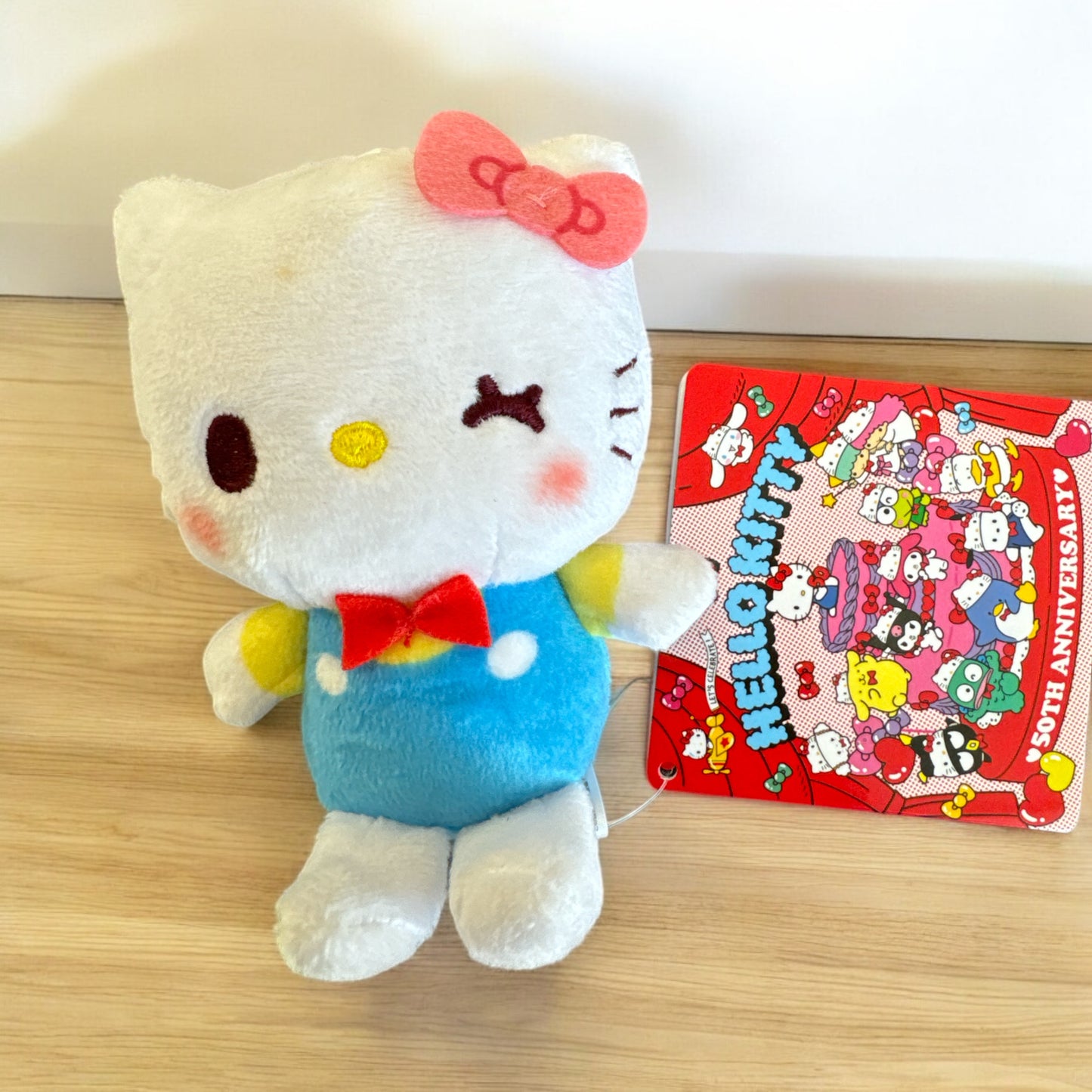SANRIO ORIGINAL HELLO KITTY 50TH ANNIVERSARY MASCOT CHARM / PLUSH 2025