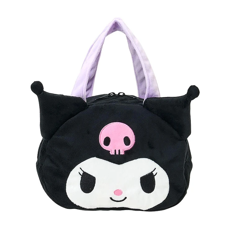 SANRIO ORIGINAL KUROMI FACE-SHAPED INSULATED LUNCH BAG