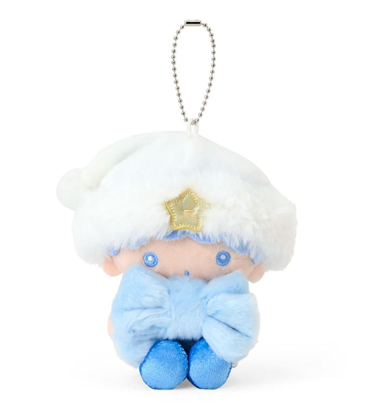 SANRIO ORIGINAL LITTLE TWIN STARS KIKI MASCOT HOLDER SPARKLING WINTER