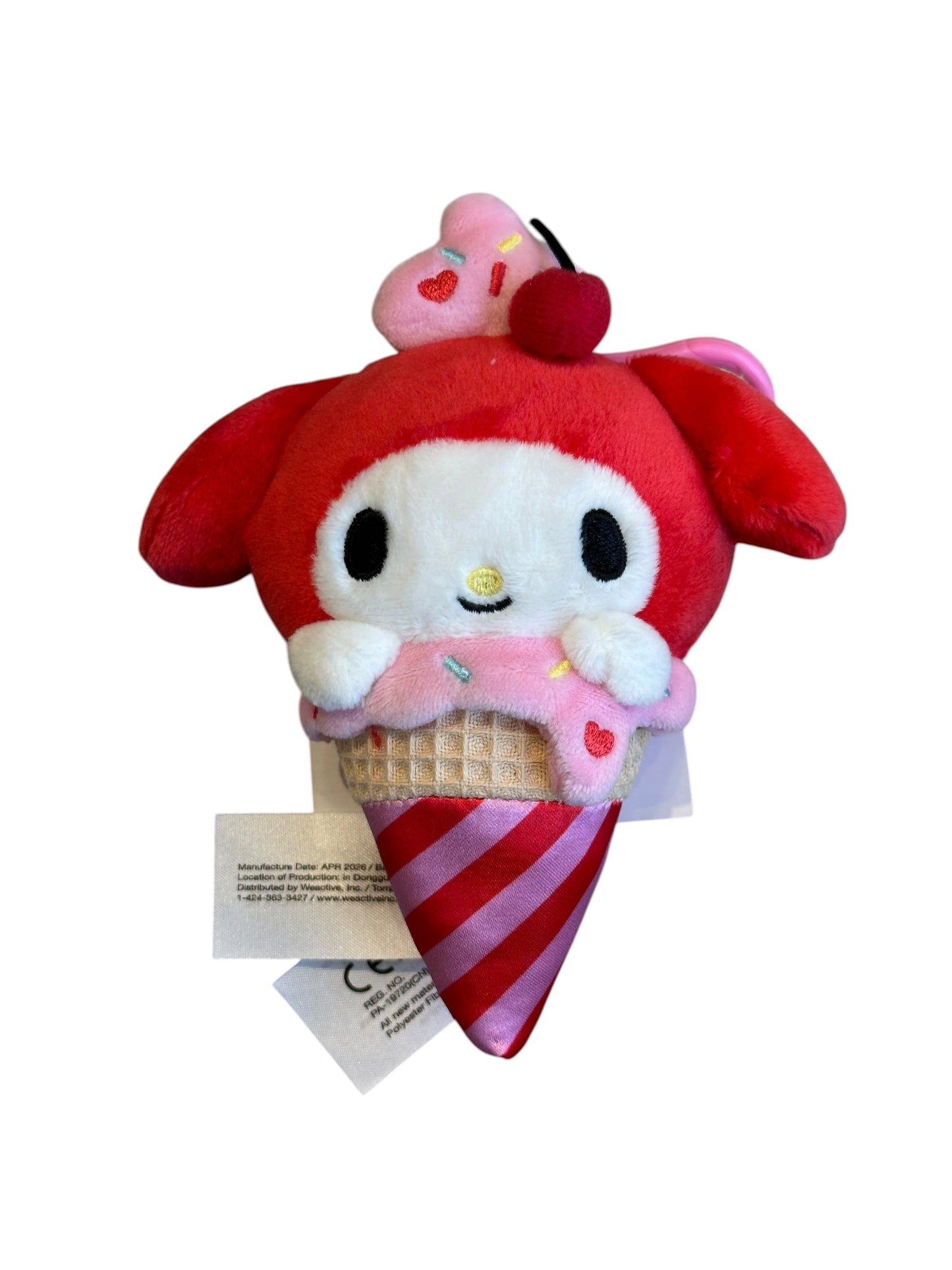SANRIO HMY MELODY MASCOT CLIP ICE CREAM